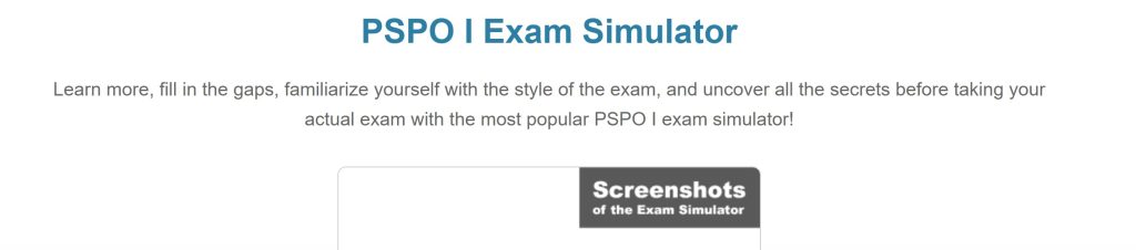 Free PSPO-I Exam Questions